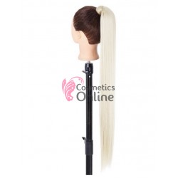 Extensie de par coada cu clema si arici dreapta de 85cm Cod SI666085 Blond White 